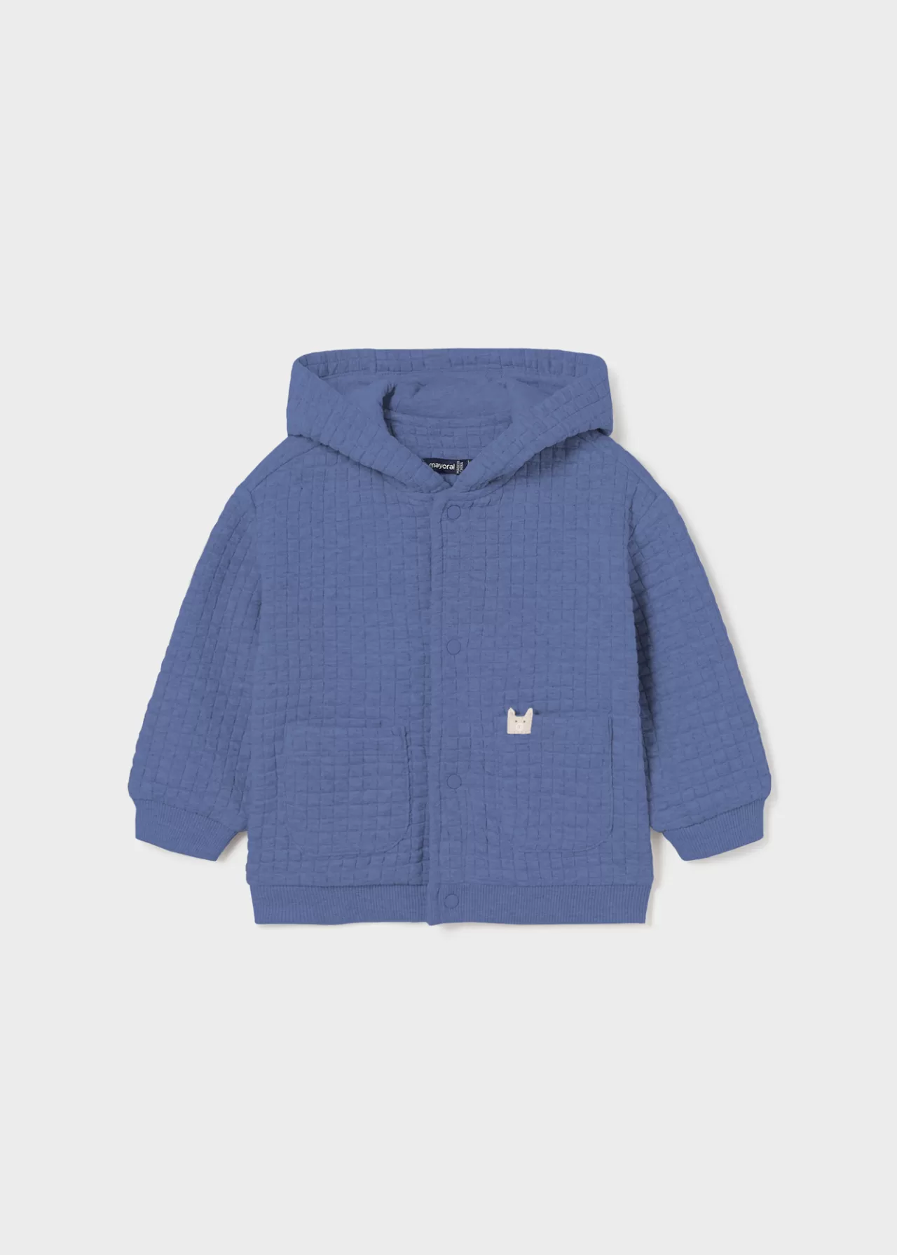 Outlet Mayoral Bluza niemowlęca z kapturem stal