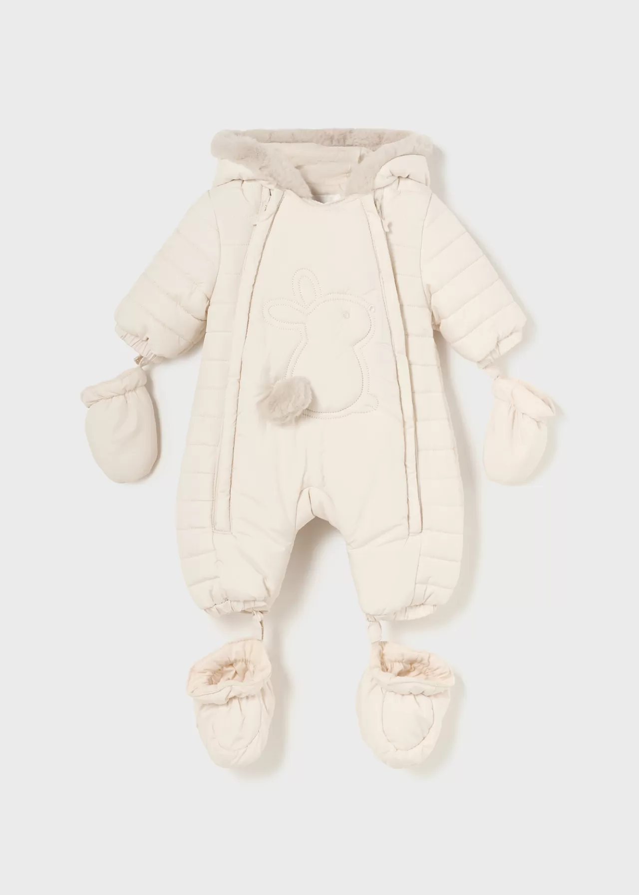 Flash Sale Mayoral Kombinezon z mikrofibry dla noworodka Ceramika