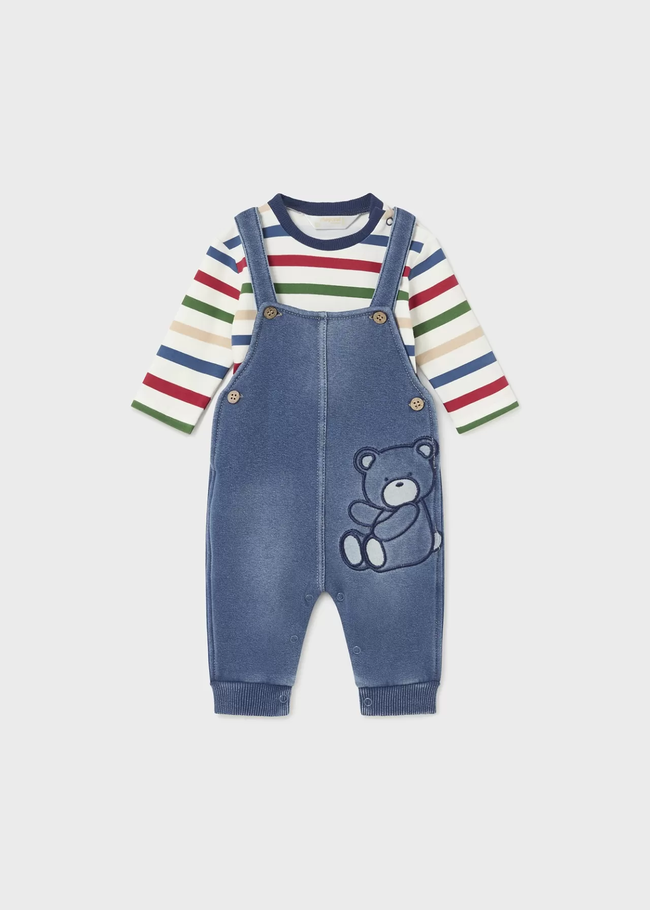 Shop Mayoral Komplet z ogrodniczkami dla noworodka Bluejeans