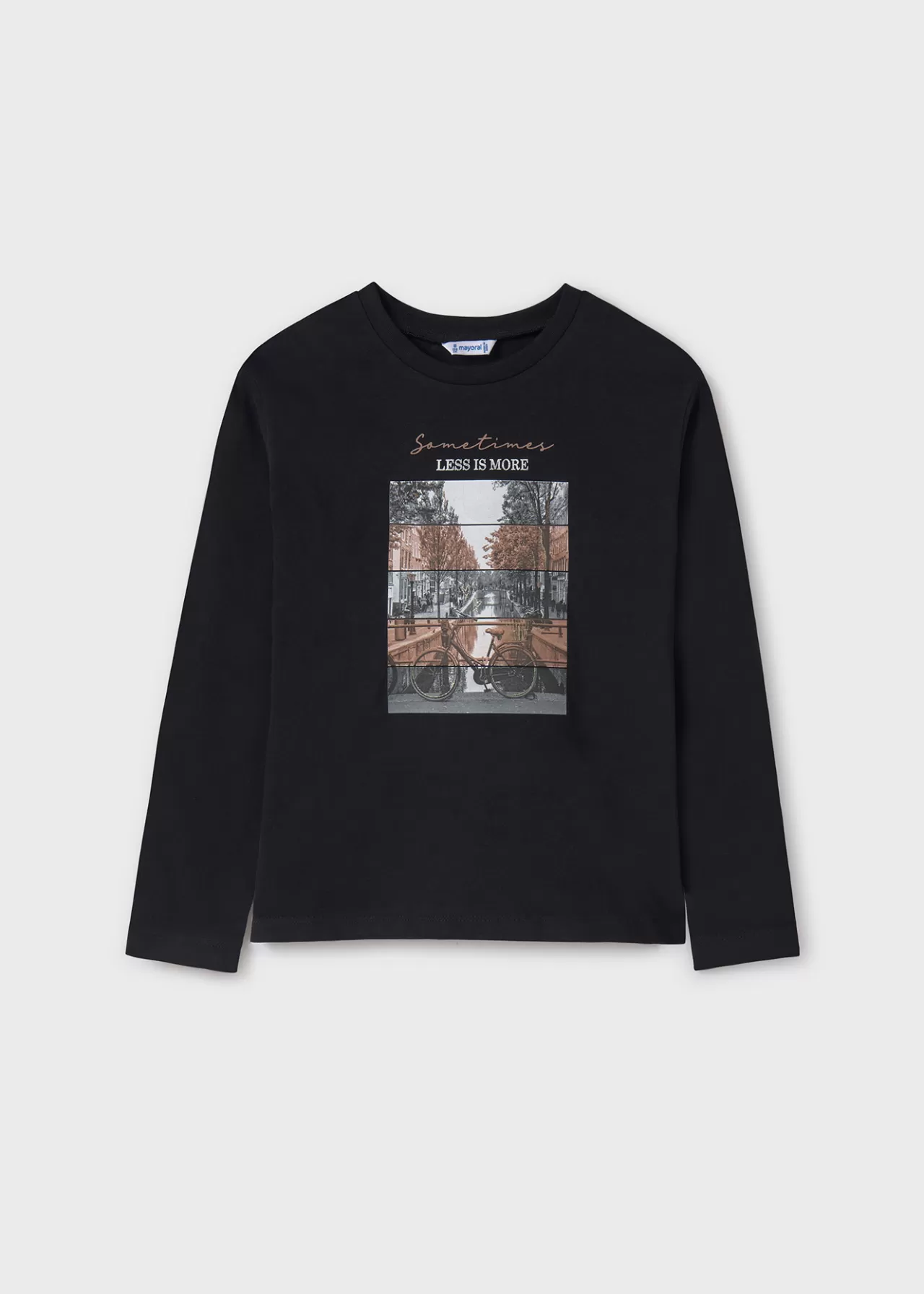 Flash Sale Mayoral Koszulka z nadrukiem dla dziewczynki Czarny