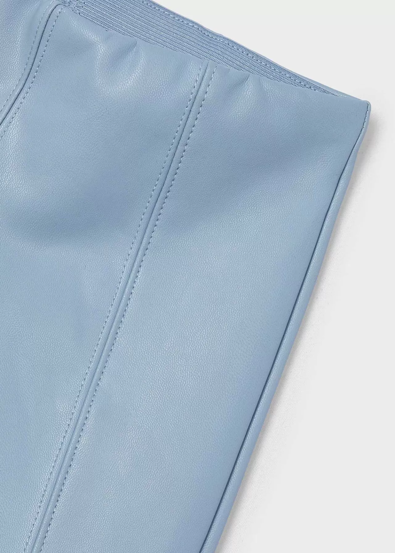 Discount Mayoral Legginsy dziewczęce z imitacji skóry Błękitny