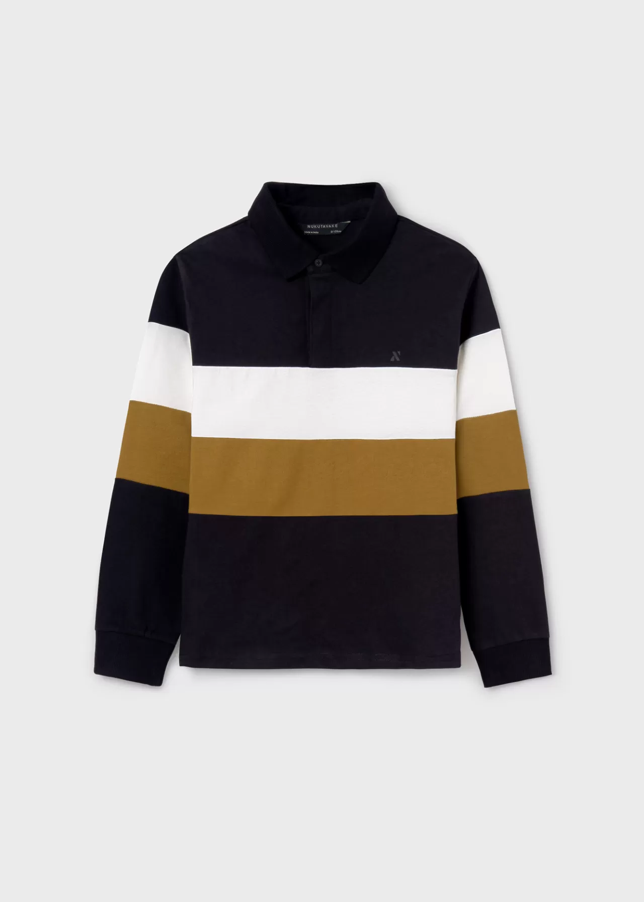 Best Sale Mayoral Polo w pasy dla chłopca Czarny