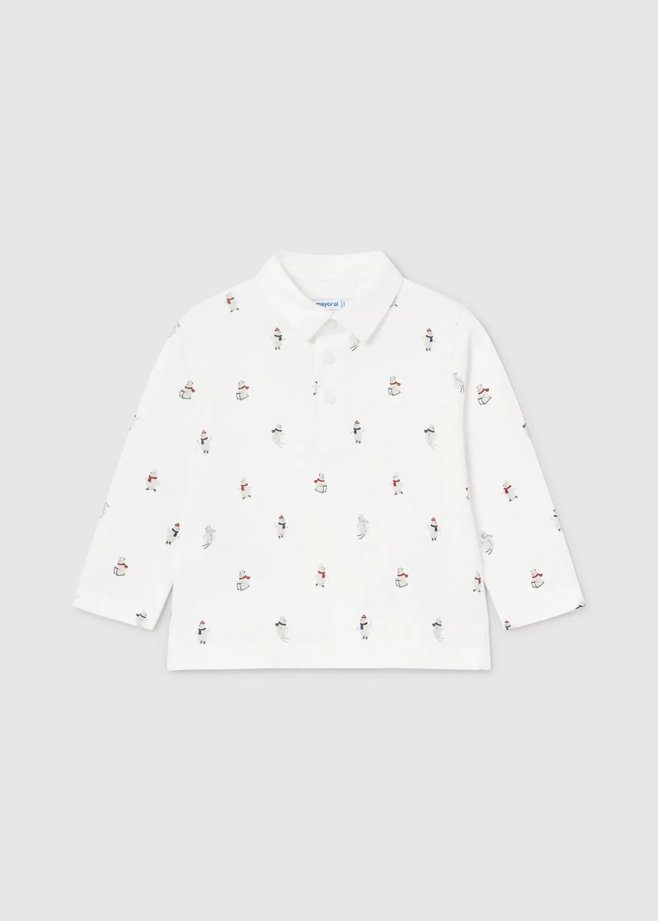 Flash Sale Mayoral Polo z nadrukiem dla niemowlęcia Śmietankowy