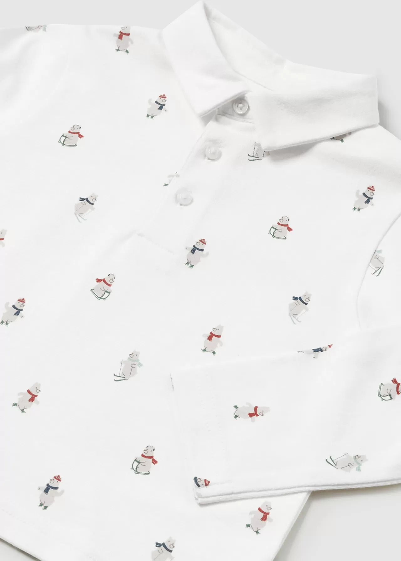 Flash Sale Mayoral Polo z nadrukiem dla niemowlęcia Śmietankowy