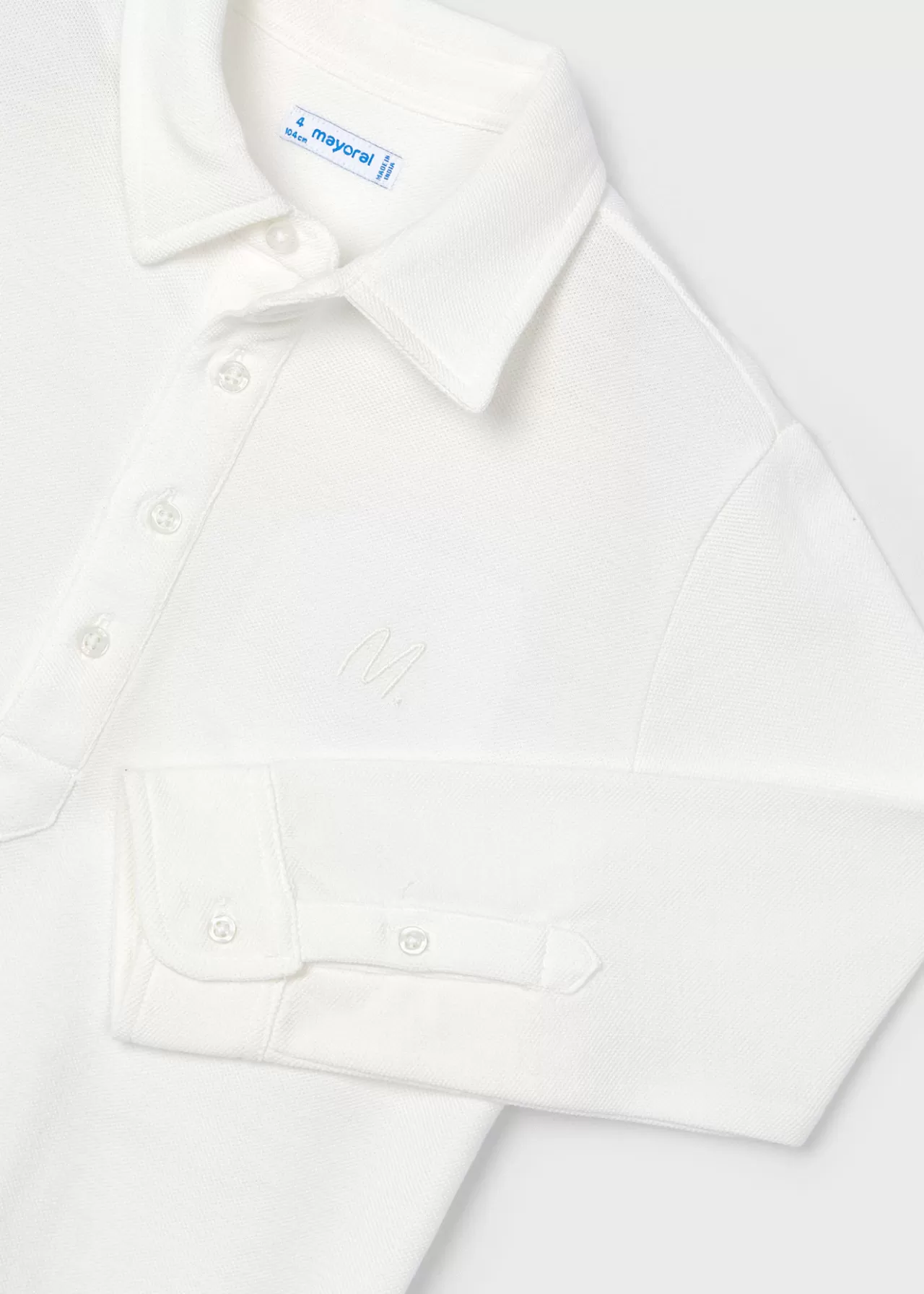 Discount Mayoral Polo z piki dla chłopca Śmietankowy