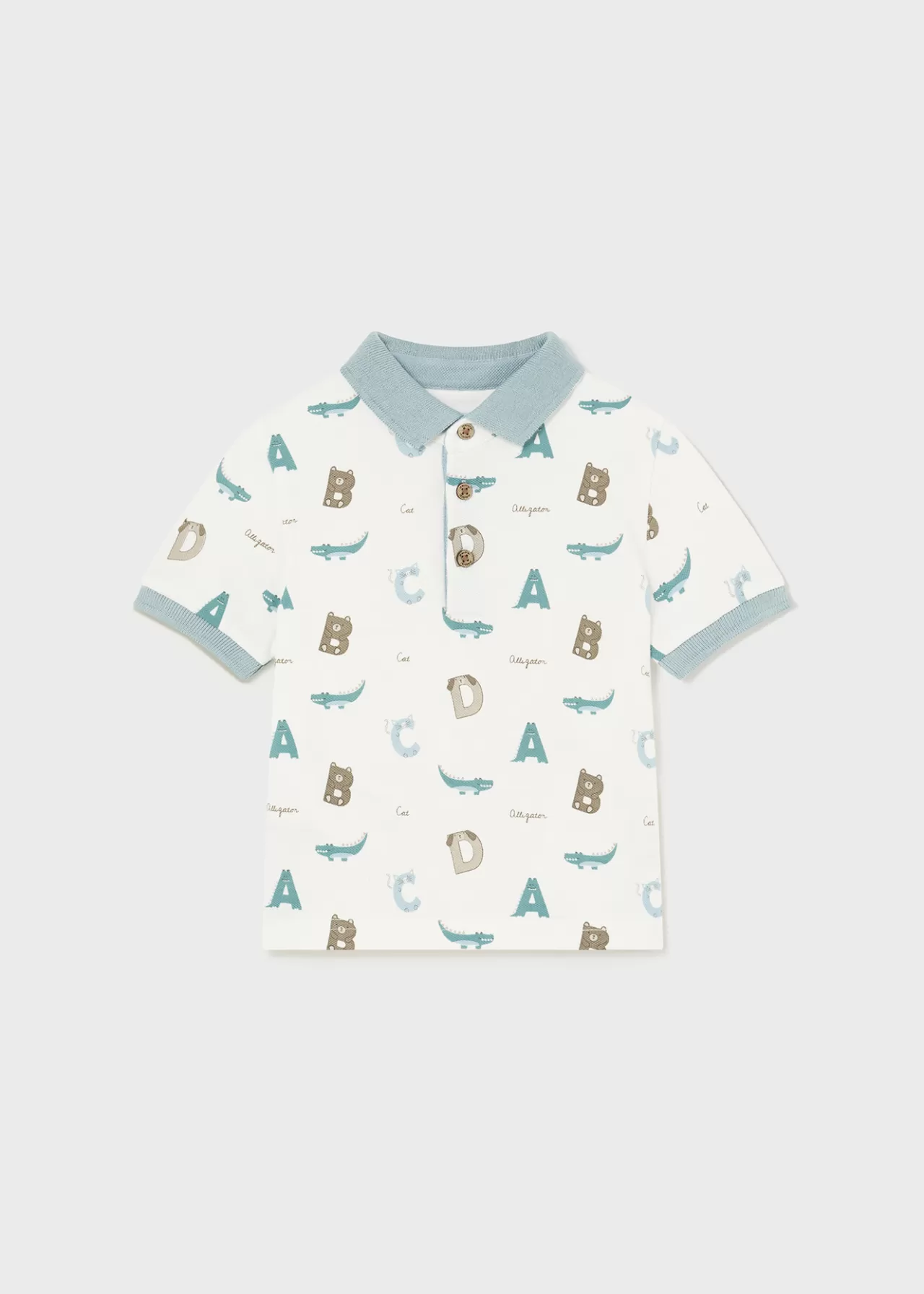 Flash Sale Mayoral Polo z piki z nadrukiem dla niemowlęcia Śmietankowy