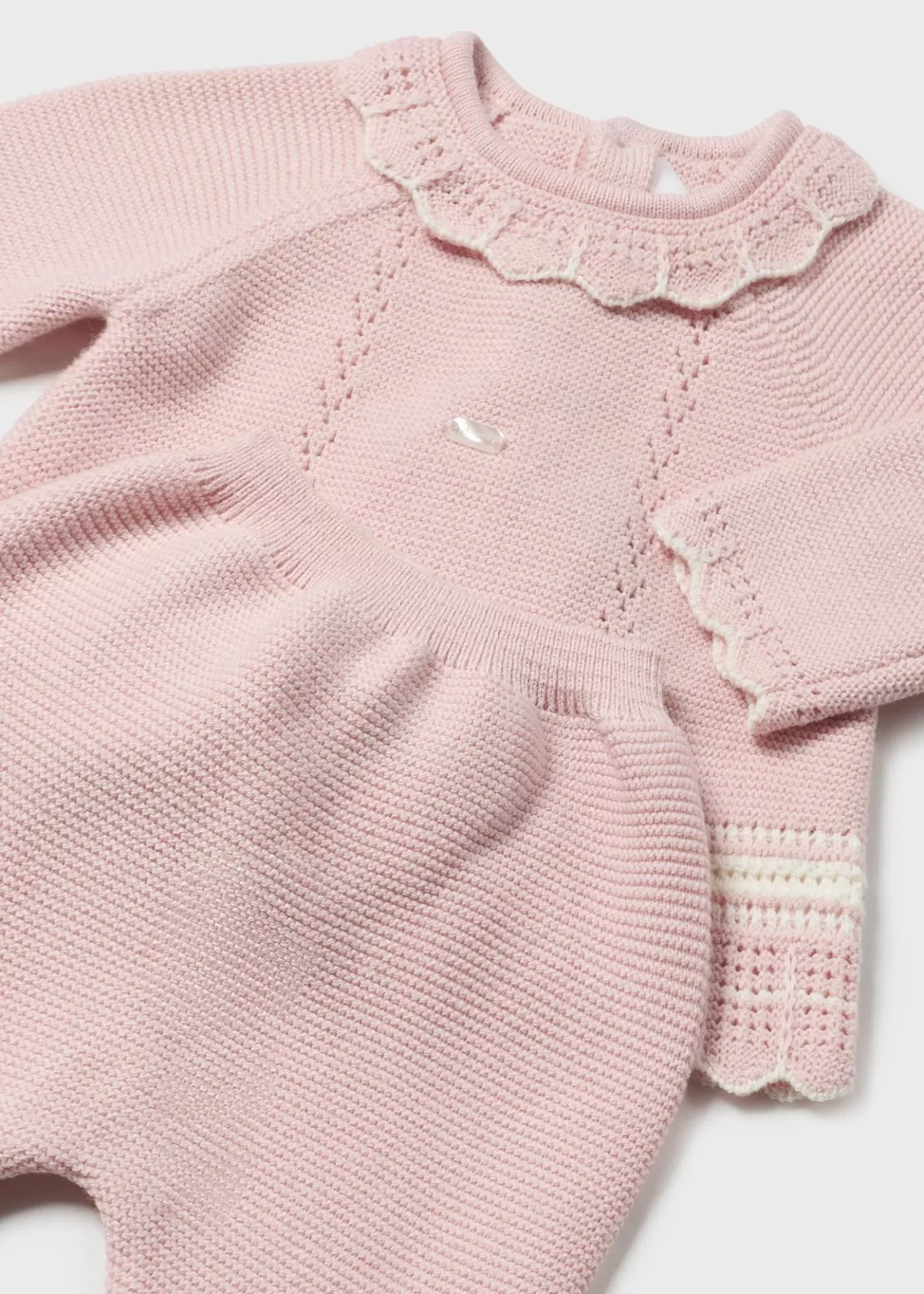 Fashion Mayoral Półśpiochy i trykotowy sweterek dla maluszka RóżBaby