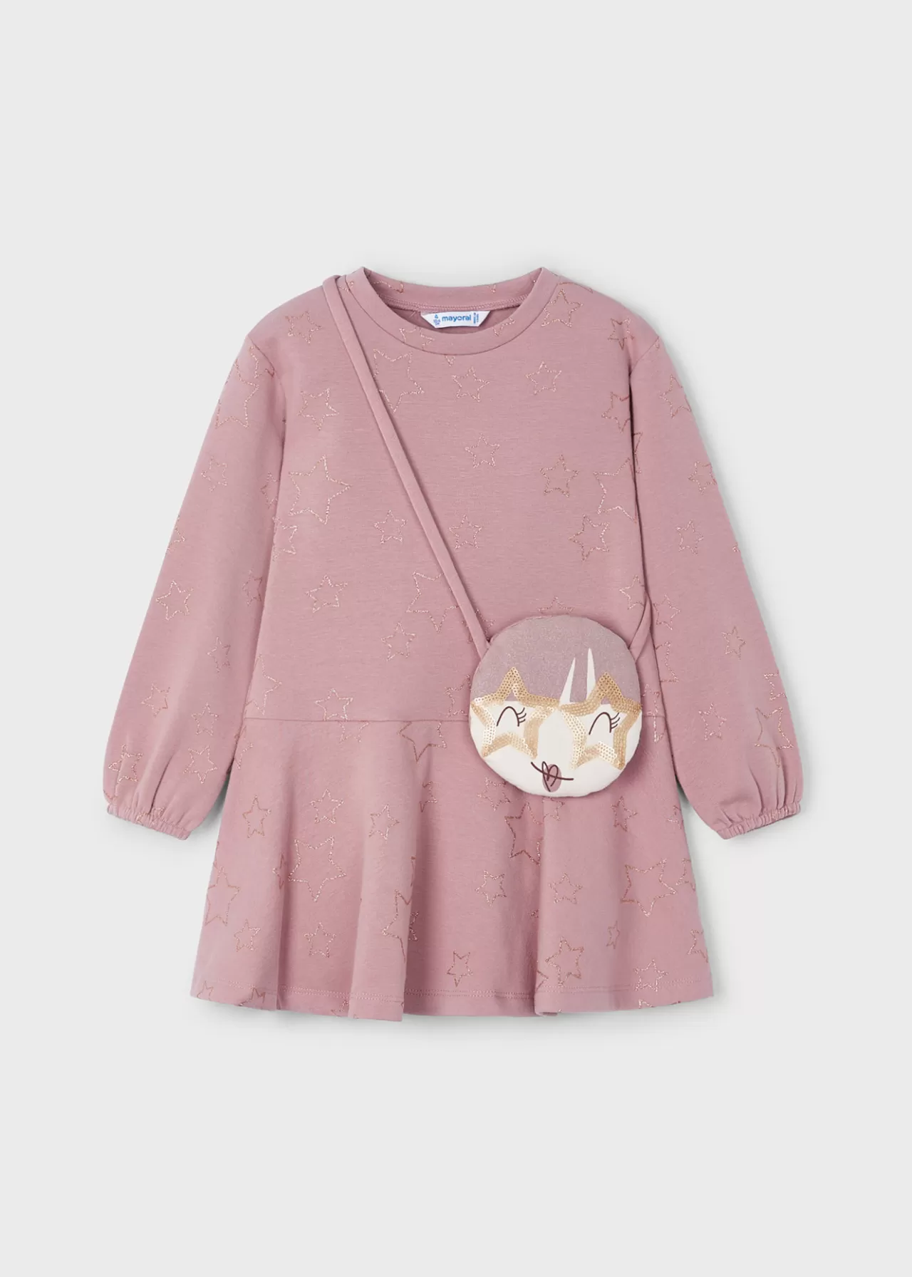 Shop Mayoral Sukienka z torebką dla dziewczynki Różowy