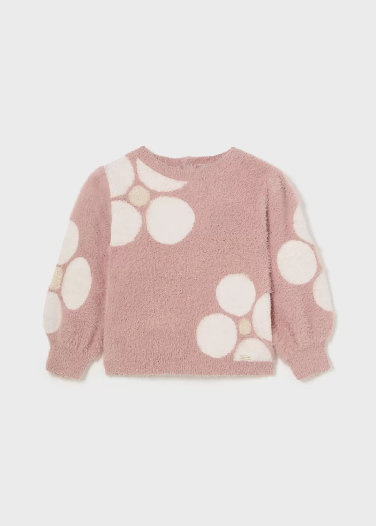 New Mayoral Sweter niemowlęcy w kwiaty Rumiany
