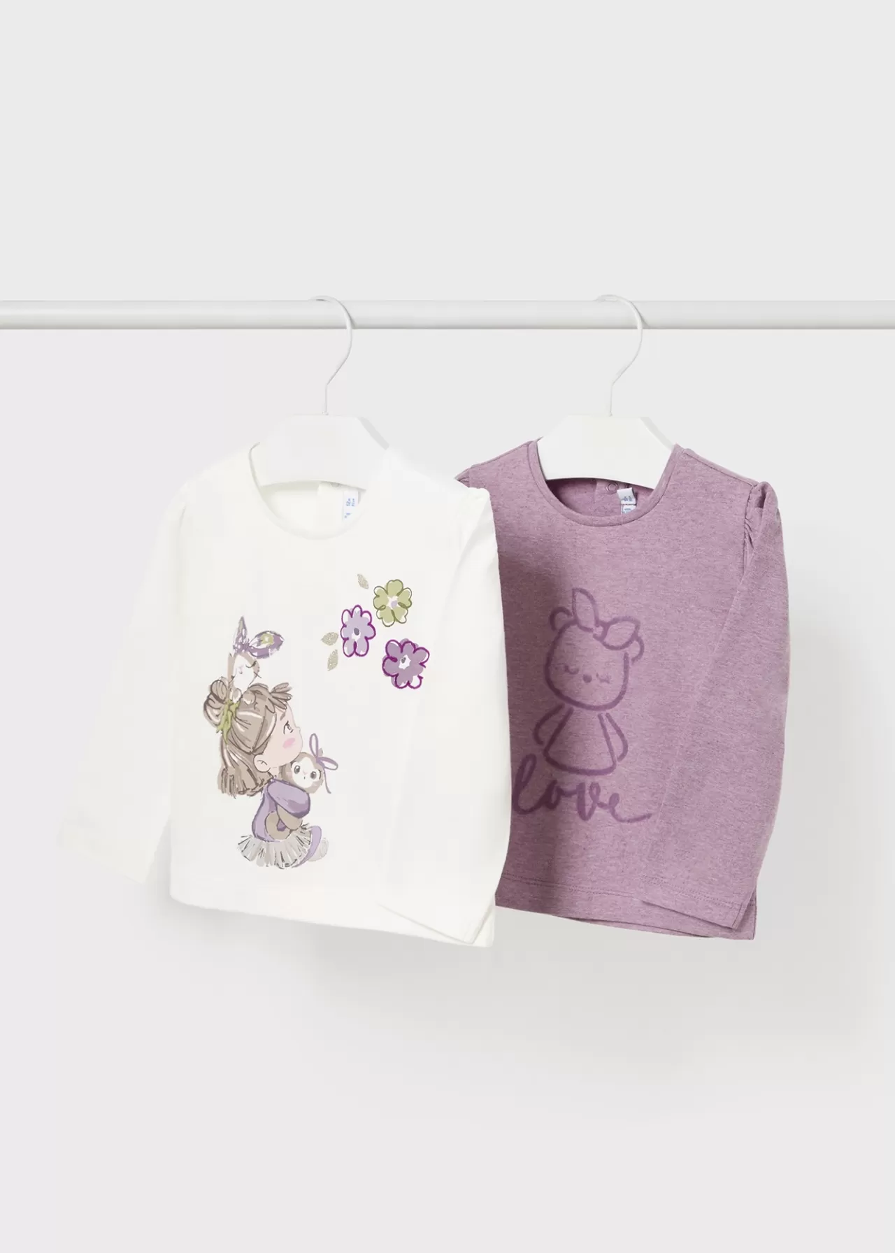 Discount Mayoral Zestaw 2 koszulek niemowlęcych Orquídeavigoré